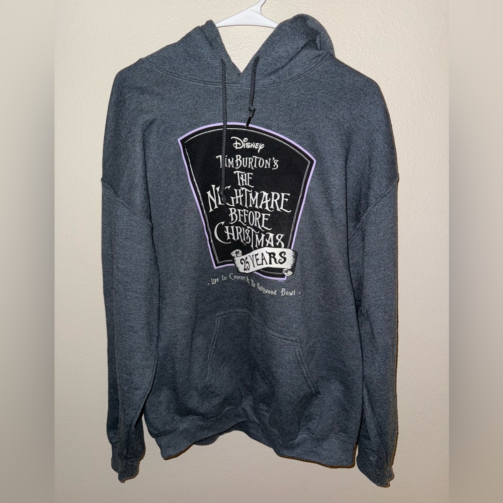Disney‎ Nightmare Before Christmas 25 Years Live in Concert Hooded Sweatshirt